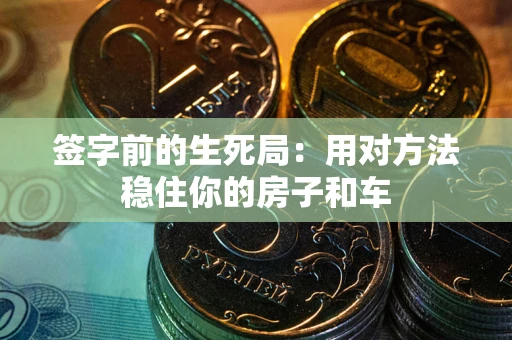 北京签字前的生死局：用对方法稳住你的房子和车