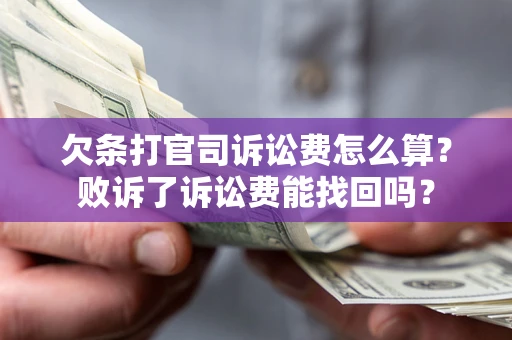 北京欠条打官司诉讼费怎么算？败诉了诉讼费能找回吗？